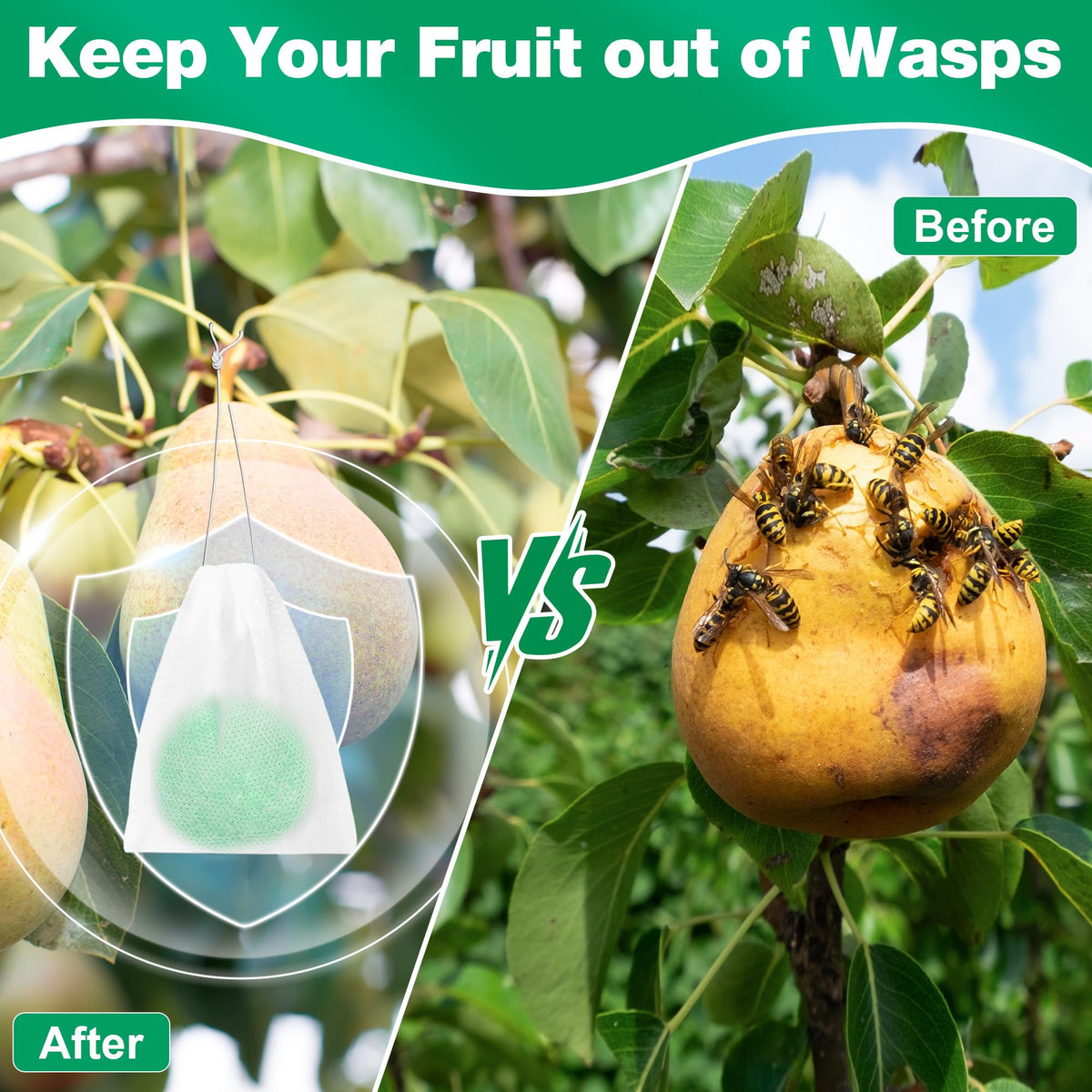 Motrapso wasp repellent ball ready to hang for outdoor protection.