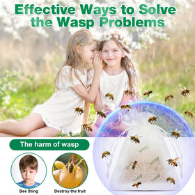 Motrapso Wasp Repellent Pouch protects garden plants from buzzing insects
