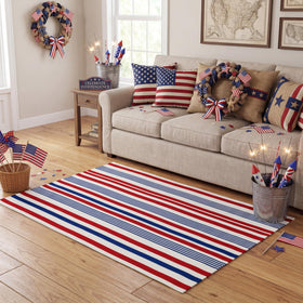 Moucuny cotton weave doormat; soft underfoot with durable everyday use.