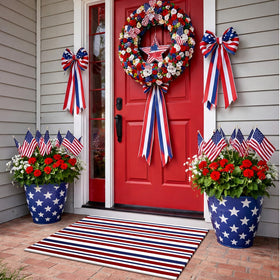 Moucuny seasonal decor ready rug supports quick holiday updates