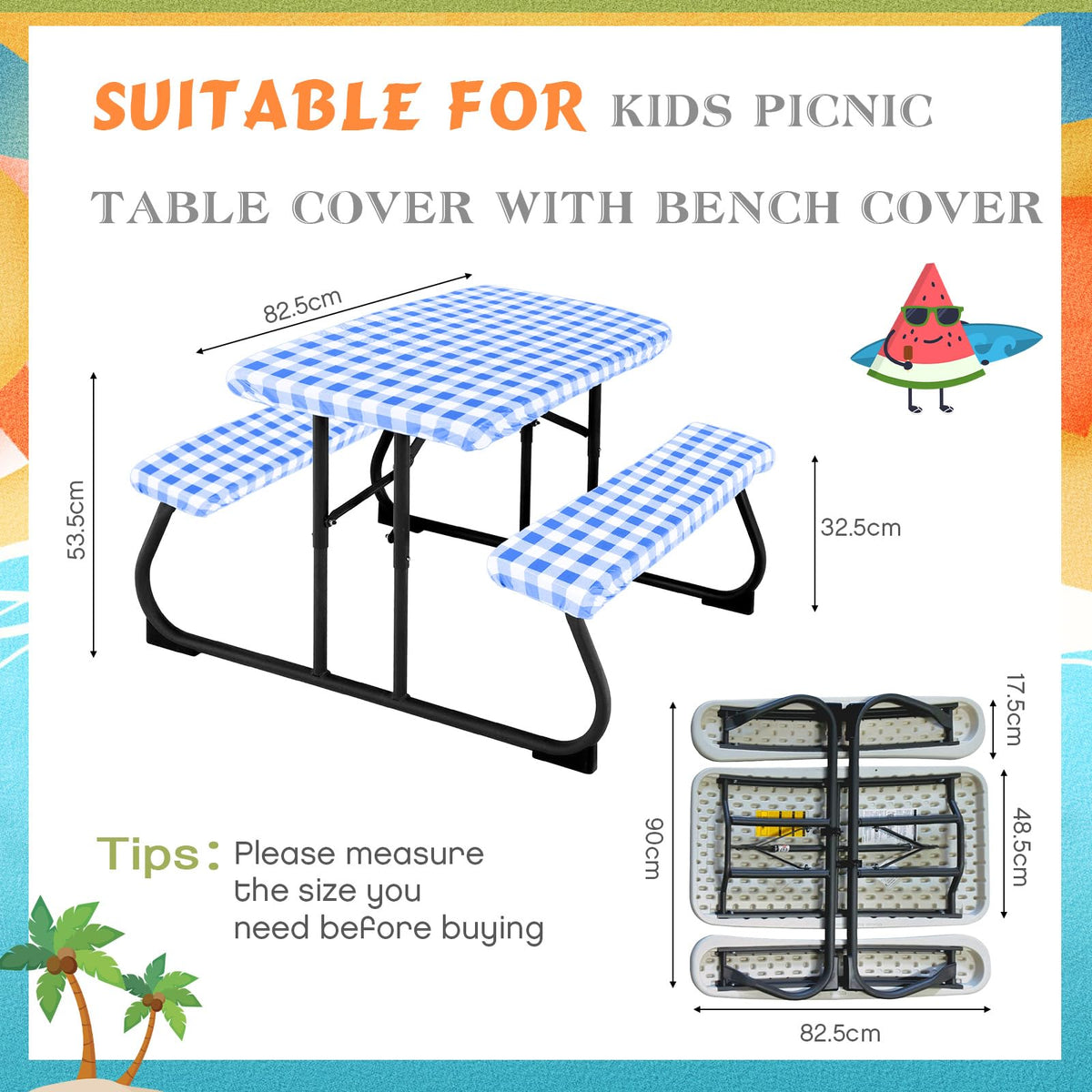 Moukeren bench fitted cover on bench showing secure elastic fit