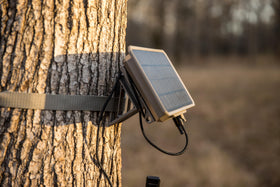Moultrie Solar Power Pack Gen 2 in-field charging with Power Mag packs.