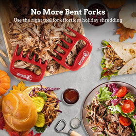 Mountain Grillers claws for brisket shredding provide steady control during prep