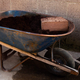 Mountain Valley Minute Soil Block—compact blocks ready to hydrate into loose media.