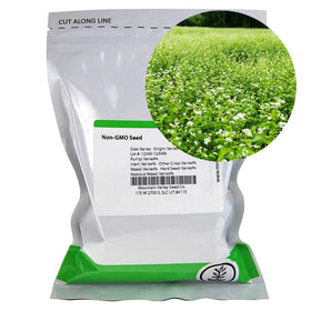 Mountain Valley Buckwheat Seeds, whole-shell-on, ideal for reliable germination in soil.