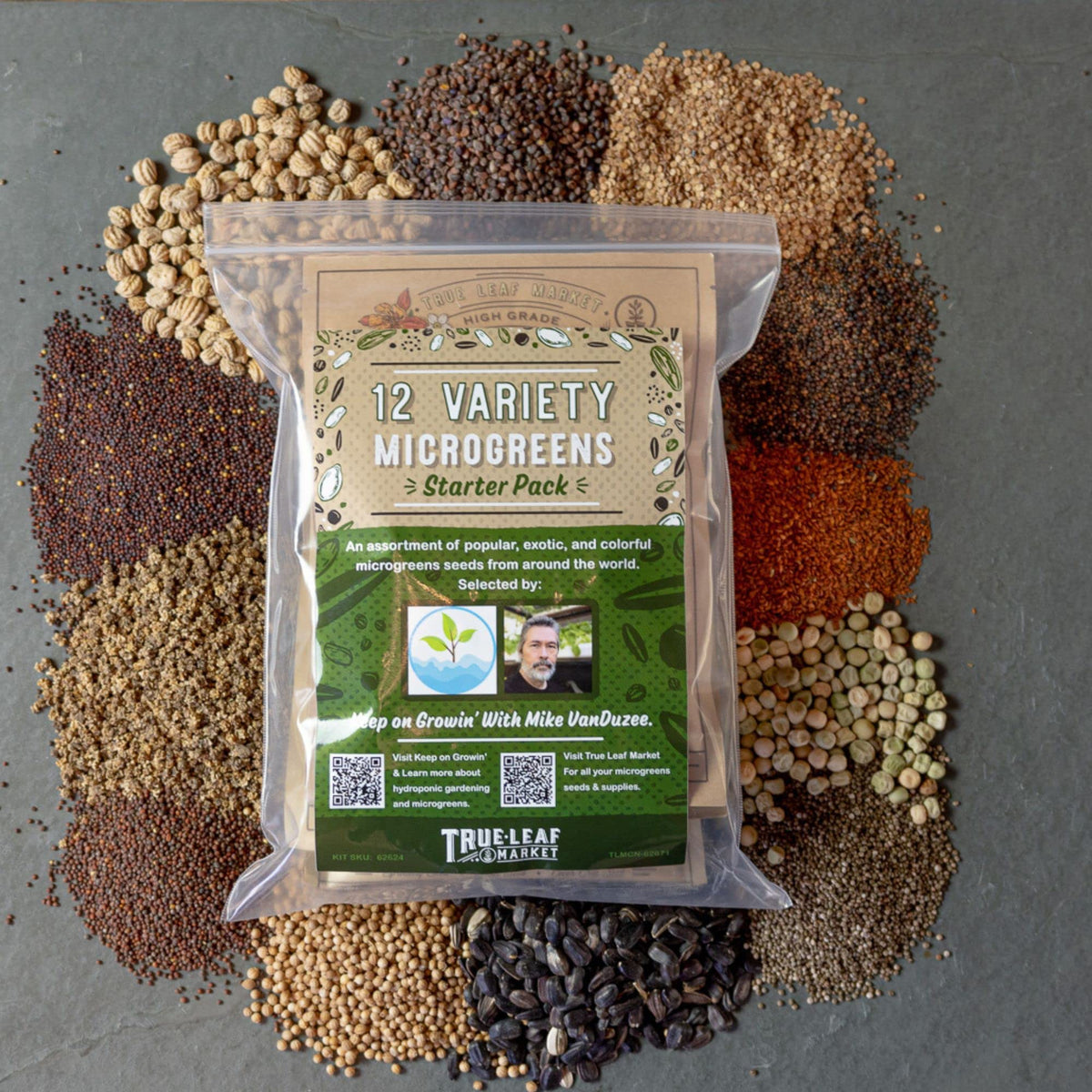 Mountain Valley Seed Co pak choi microgreens offer mild, crunchy leaves for wraps.