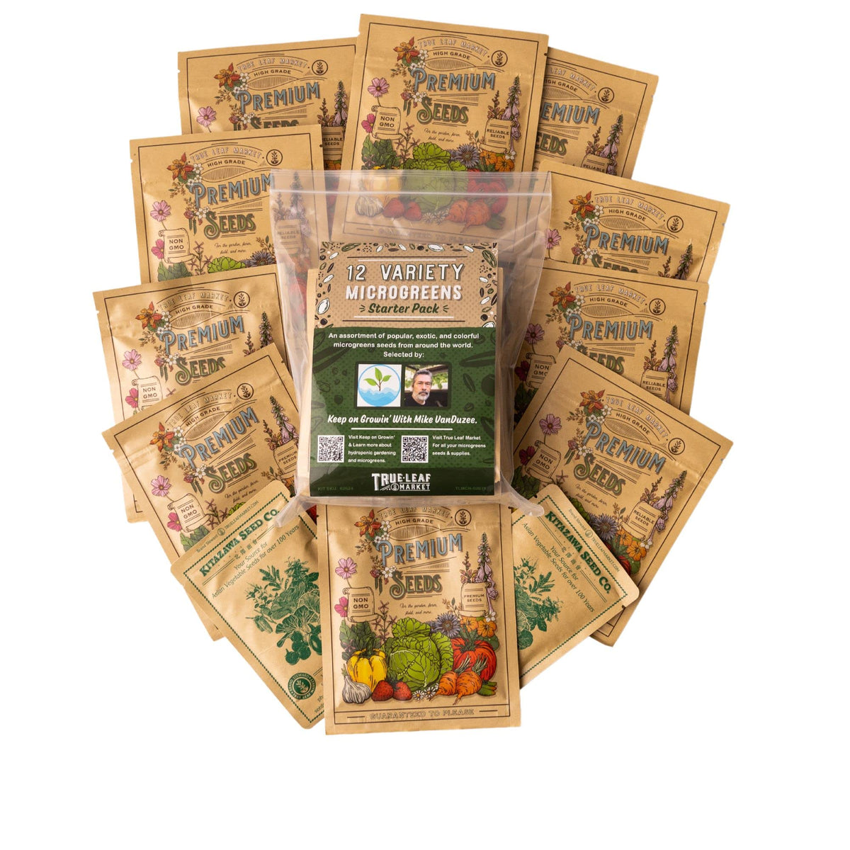 Mountain Valley Seed Co spicy salad mix microgreens offer zesty aroma and texture.