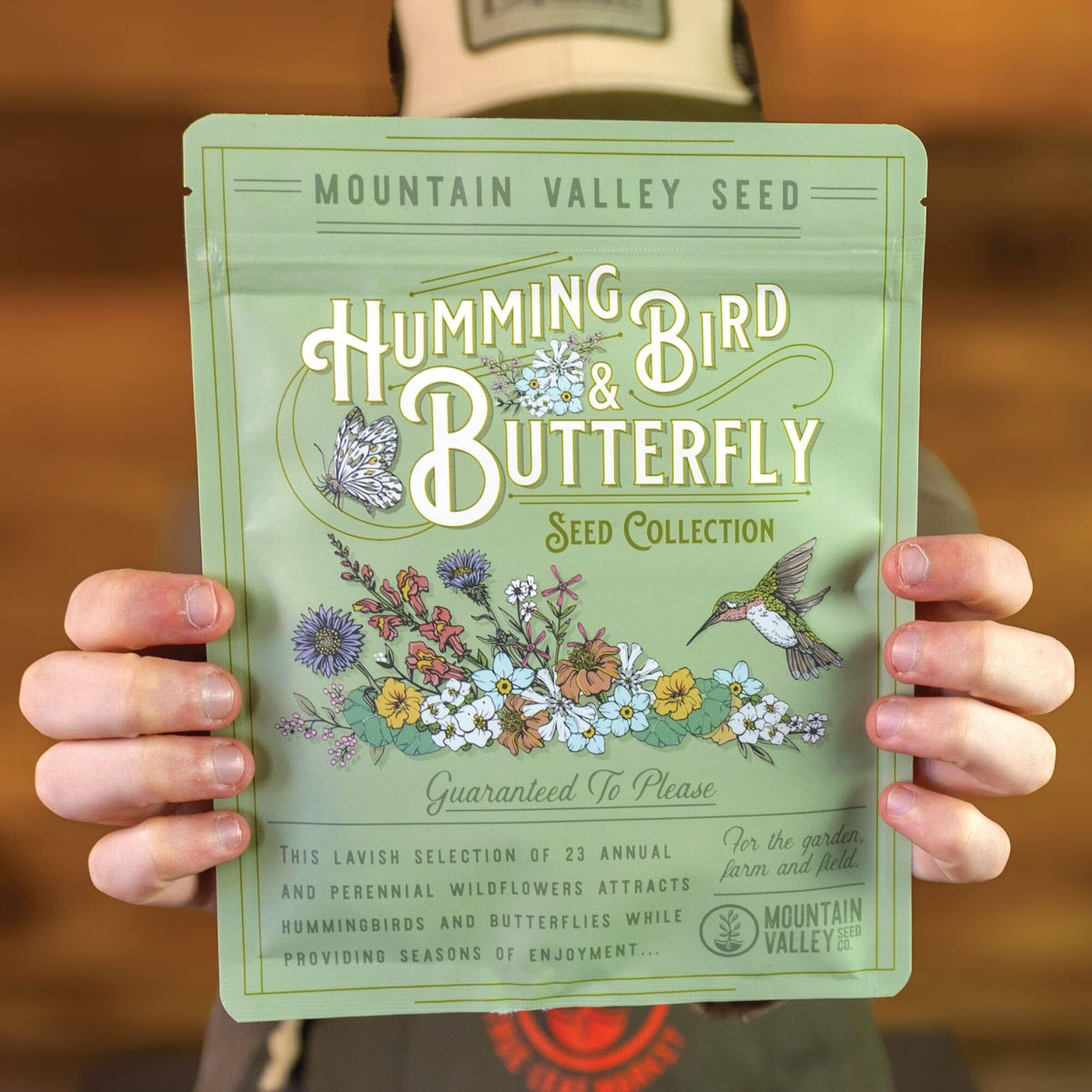 Seed close-up from Mountain Valley wildflower mix highlights non-GMO easy-to-grow seeds