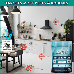 Mouse Repellent Pouches for outdoor use provides versatile protection around sheds.