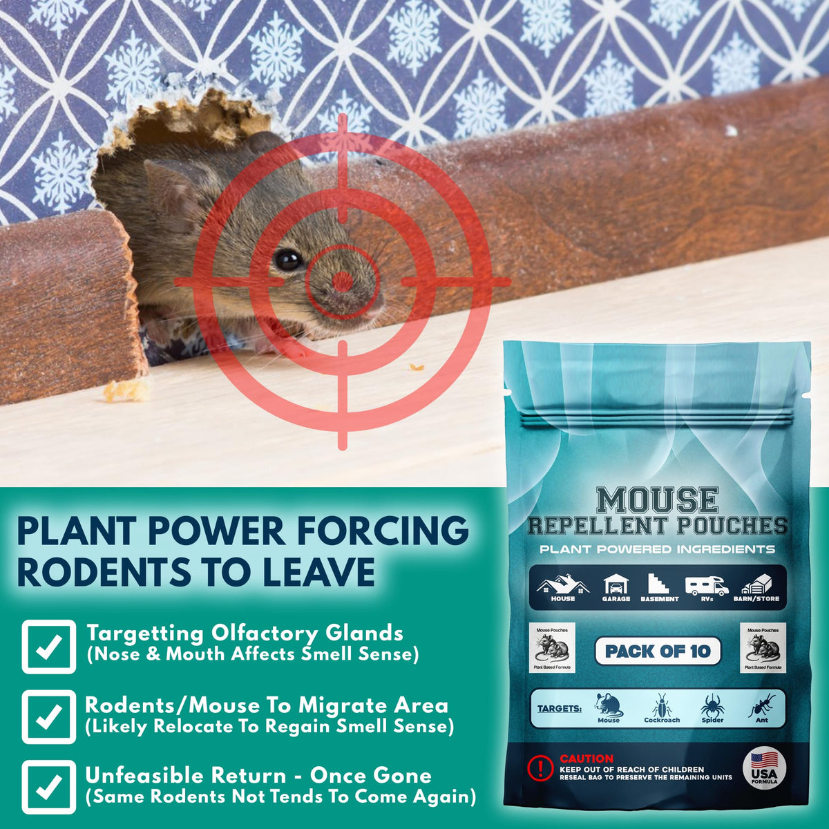 Mouse Repellent Pouches RV usage keeps mobile living spaces rodent-free.