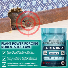 Mouse Repellent Pouches RV usage keeps mobile living spaces rodent-free.