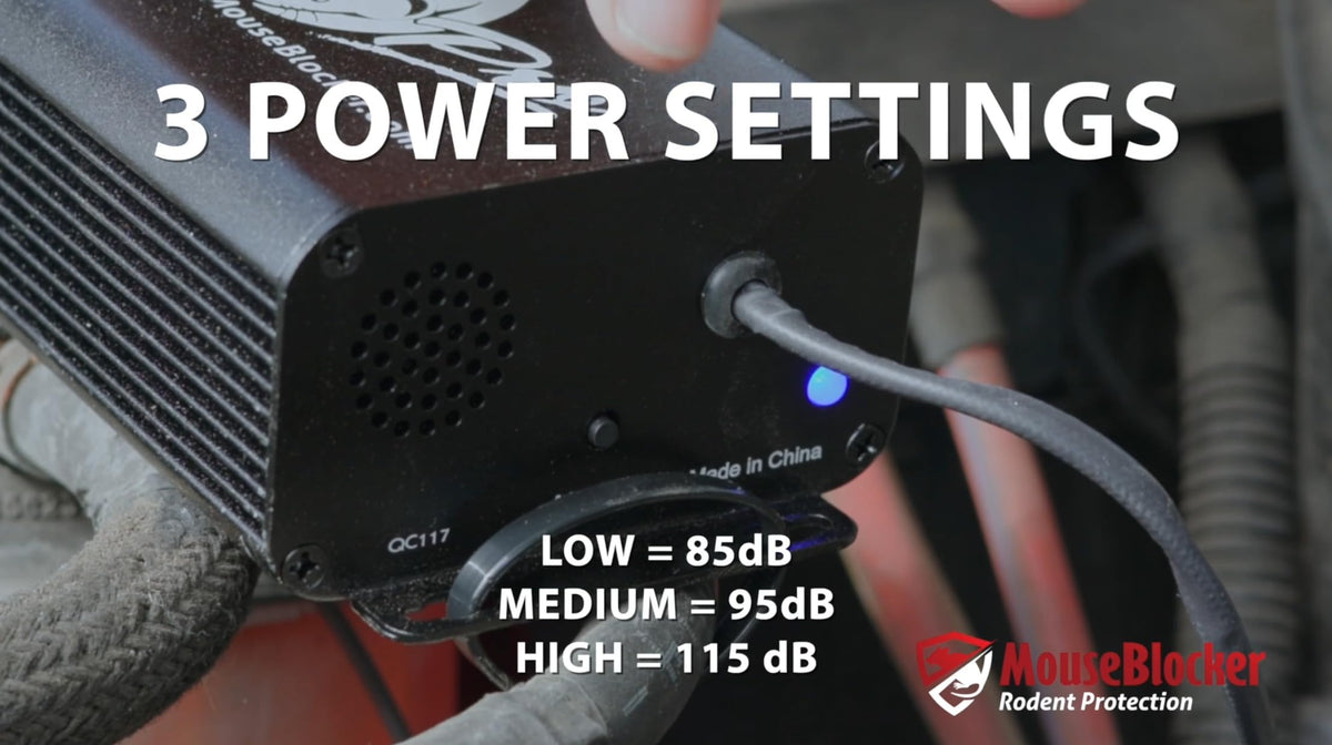 MouseBlocker Prox aluminum enclosure emphasizes durable heat dissipation.