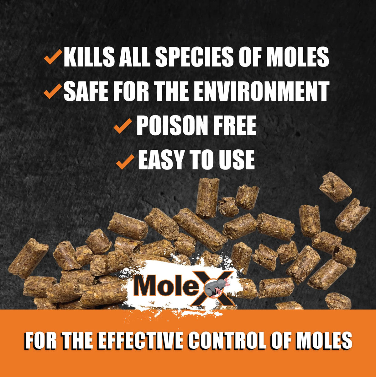 MouseX MoleX garden setup demonstrates easy placement along mole runs.