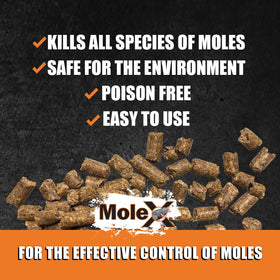 MouseX MoleX garden setup demonstrates easy placement along mole runs.