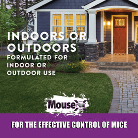 MouseX odor-reduction up to 90 percent in covered spaces.