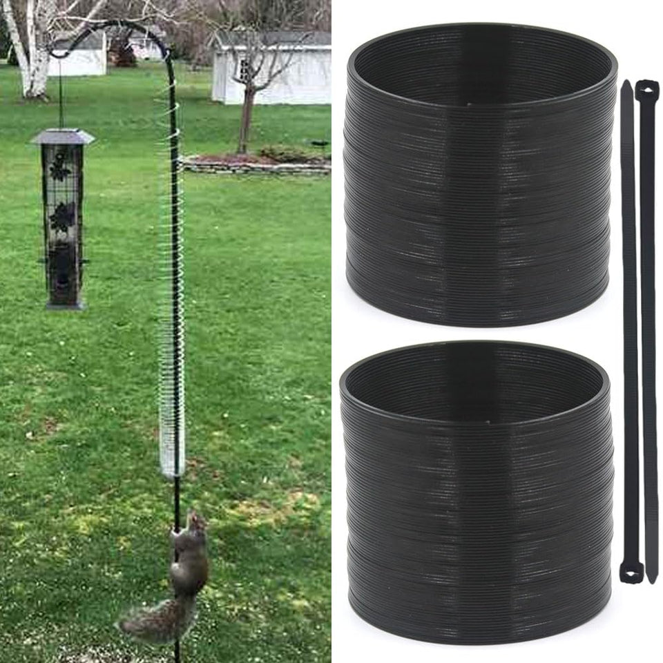 Movbudy squirrel baffle hook guard protects outdoor bird feeders