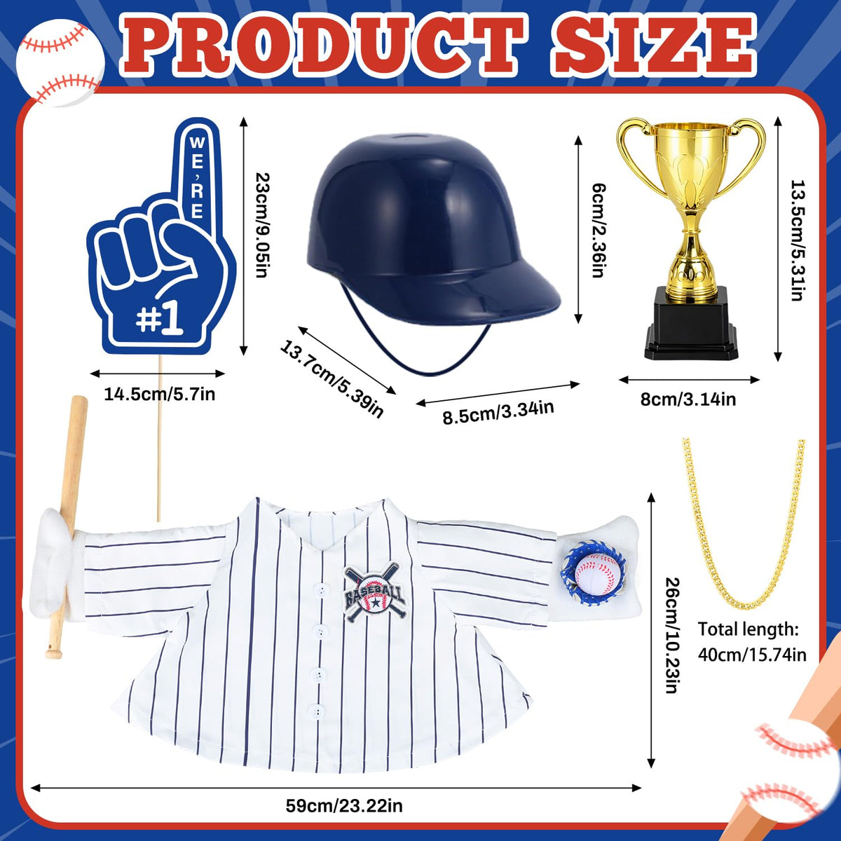MOVINPE goose with baseball glove and ball, ready to swing on your porch.