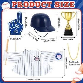 MOVINPE goose with baseball glove and ball, ready to swing on your porch.