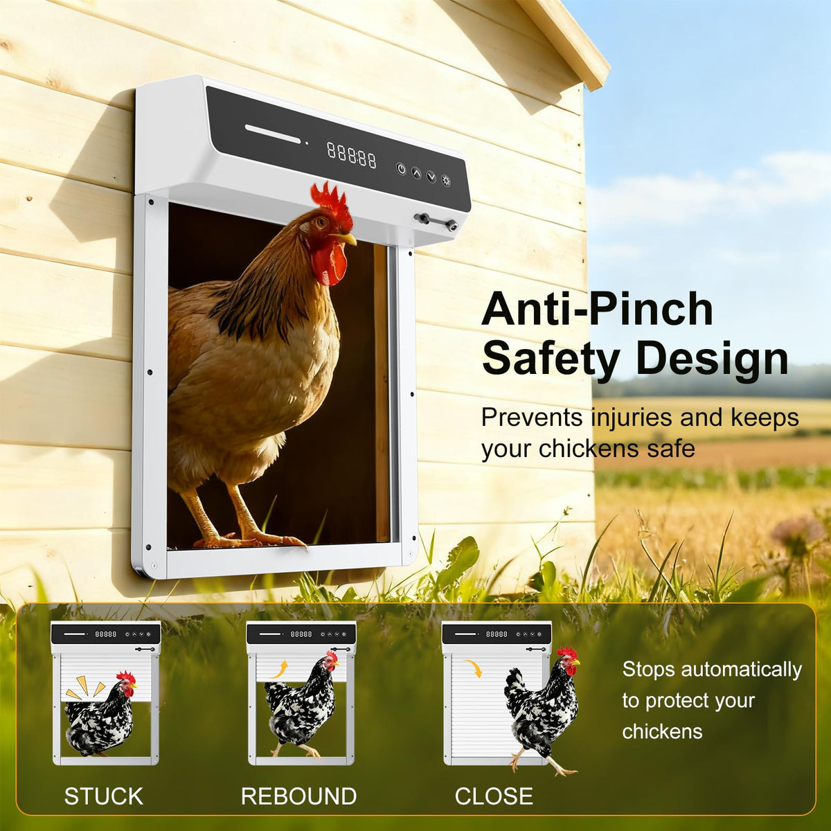 Mowei weatherproof aluminum housing protects components in heat and humidity.