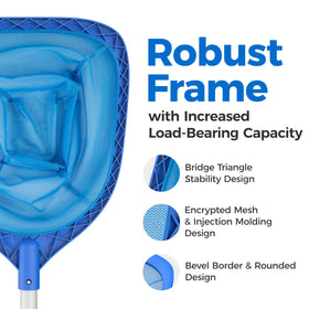 Mowend durable frame design withstands leaves and frequent use.