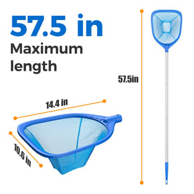 Mowend four-section pole assembly enables adjustable length for versatile use.