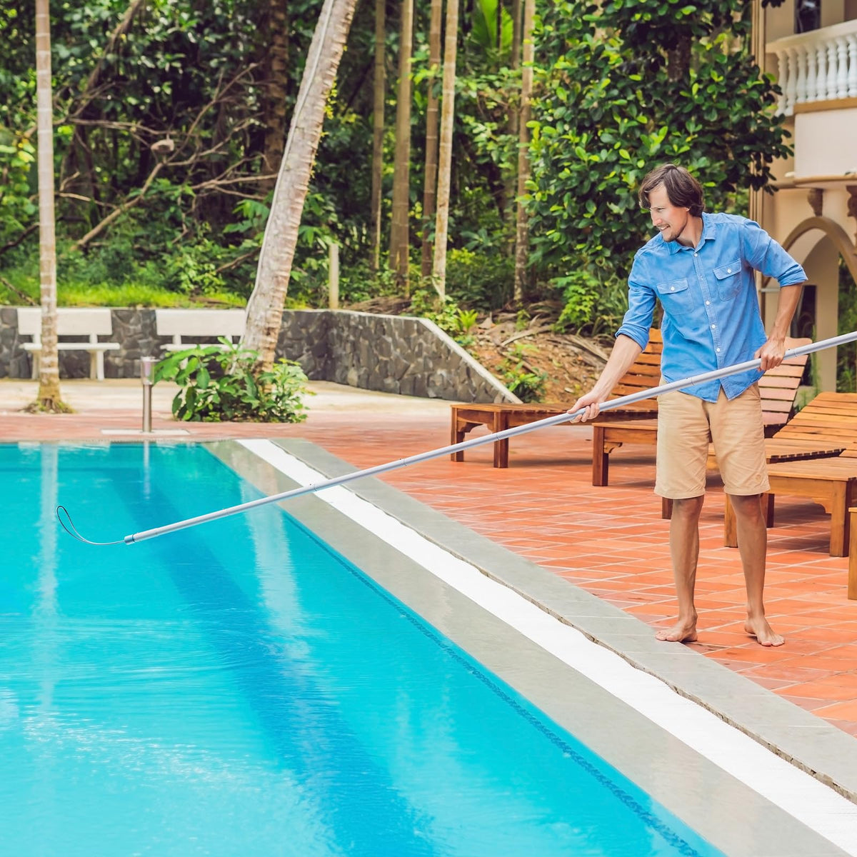 Mowend lifetime guarantee on pool pole for confident shopping