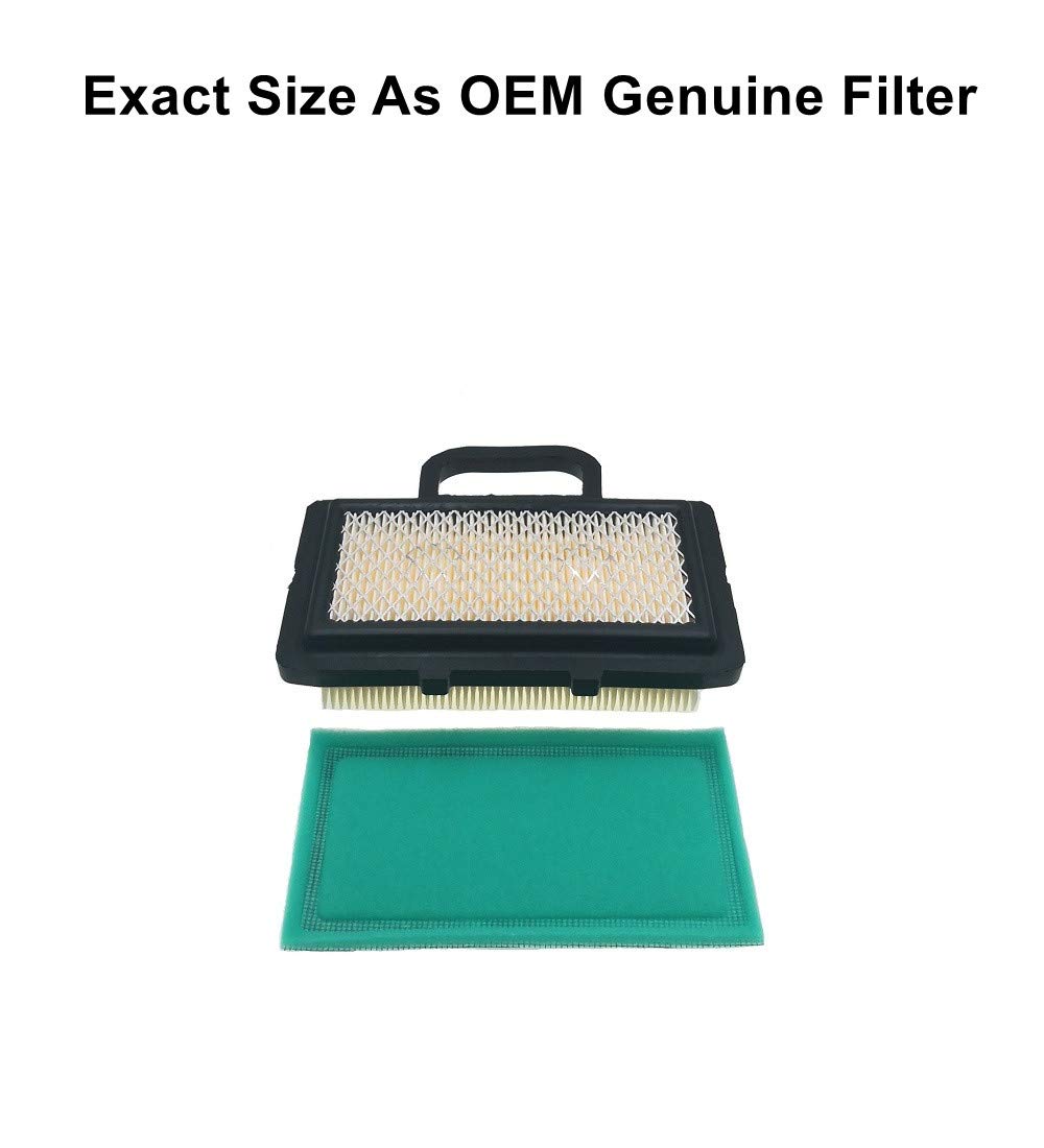 MOWFILL 273638 pre-filter paired with main filter for enhanced debris protection.