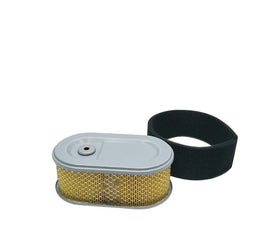 MOWFILL 937-05122 air filter with pre filter close-up protecting engine from dust