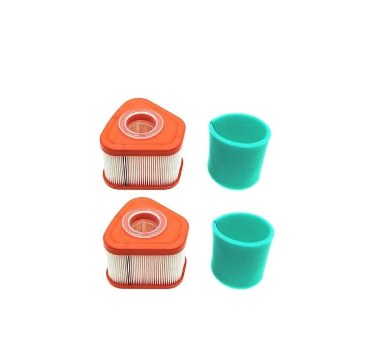 MOWFILL air filter with pre-filter, 2-pack, for B&S mower models, promotes reliable airflow.