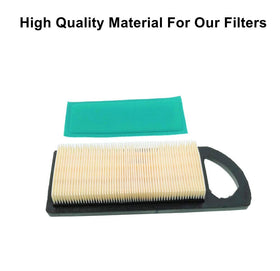 MOWFILL air filter and pre-filter side-by-side on mower