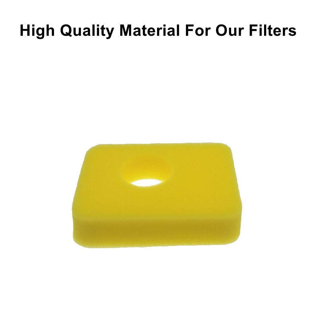 MOWFILL foam filter with precise dimensions ensures exact fit in mower intake.