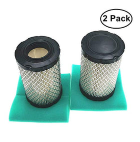 MOWFILL foam pre-filter pair traps dust before reaching the engine