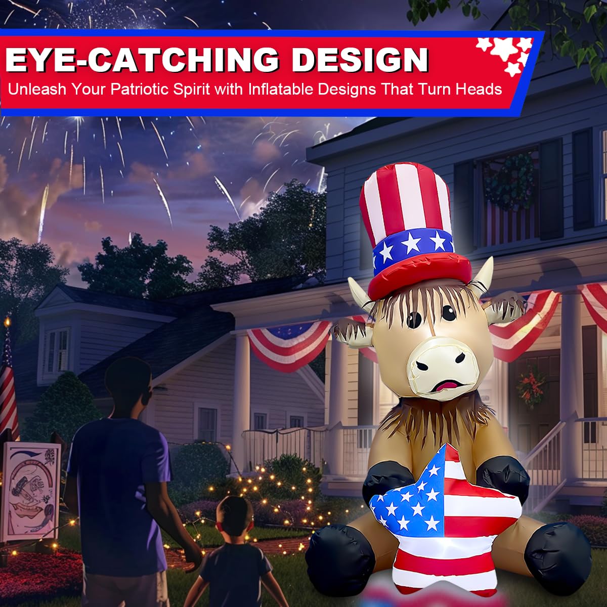 Mowholm Independence Day decor suitable for outdoor and indoor use