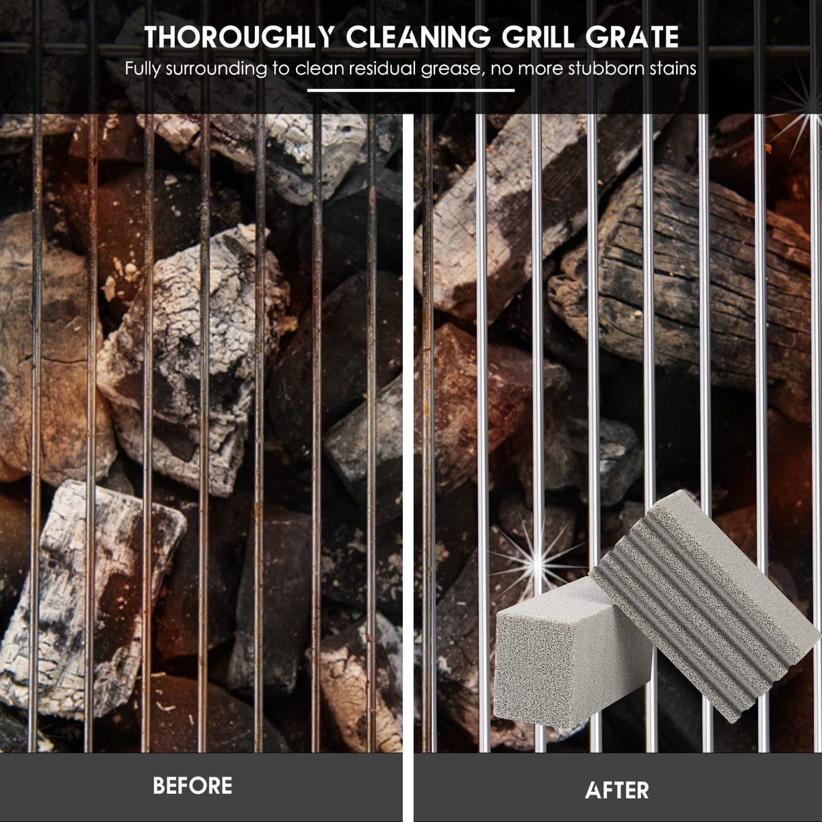 MOWOT flat-top griddle scrubber stone for stubborn grease removal