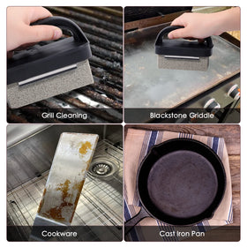 MOWOT stain removal on griddle brick helps restoration projects