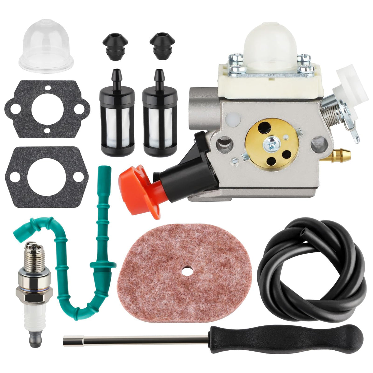 Mowtiler FS56RC carburetor installed on a Stihl trimmer for smooth operation