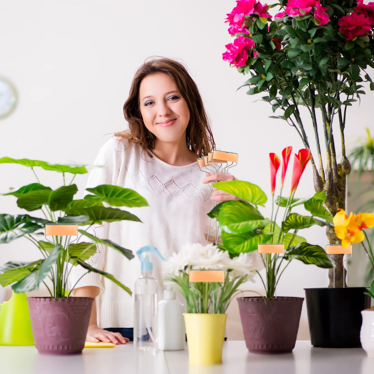 Outdoor labeling in pots and beds becomes simple with these reusable stakes