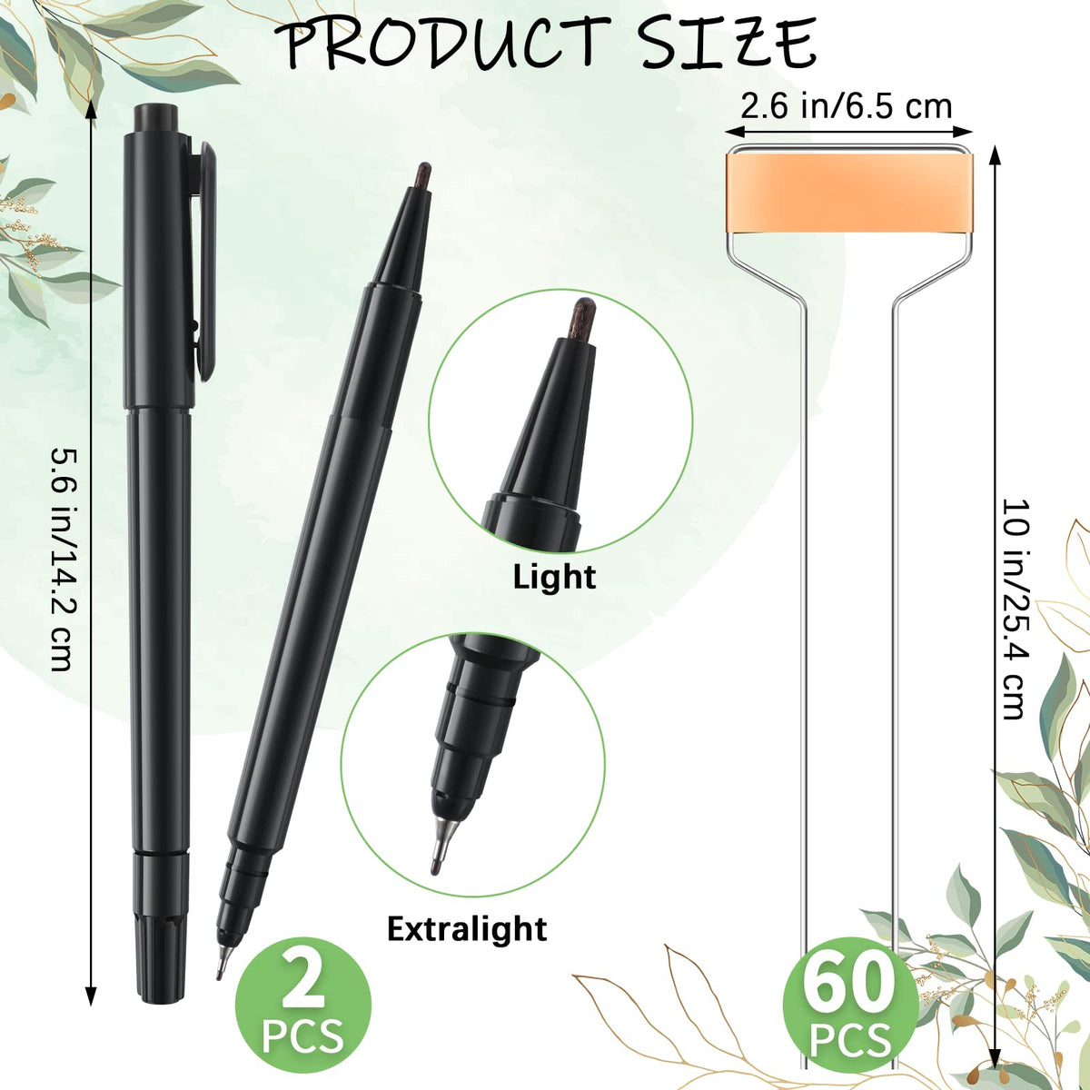 Moxweyeni plant-marker stake in stainless steel ready for long-lasting garden use