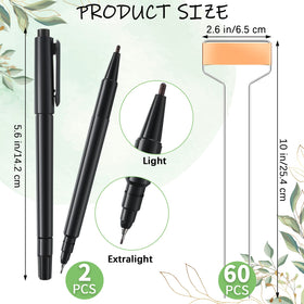 Moxweyeni plant-marker stake in stainless steel ready for long-lasting garden use