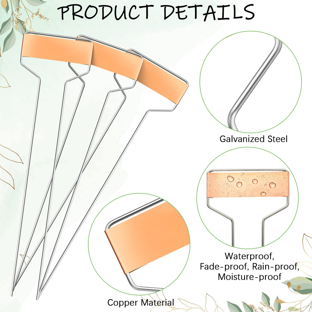 Waterproof plant labels from Moxweyeni withstand rain and outdoor conditions