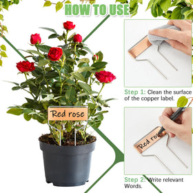 Moxweyeni waterproof stakes resist rain and sun for lasting labeling.
