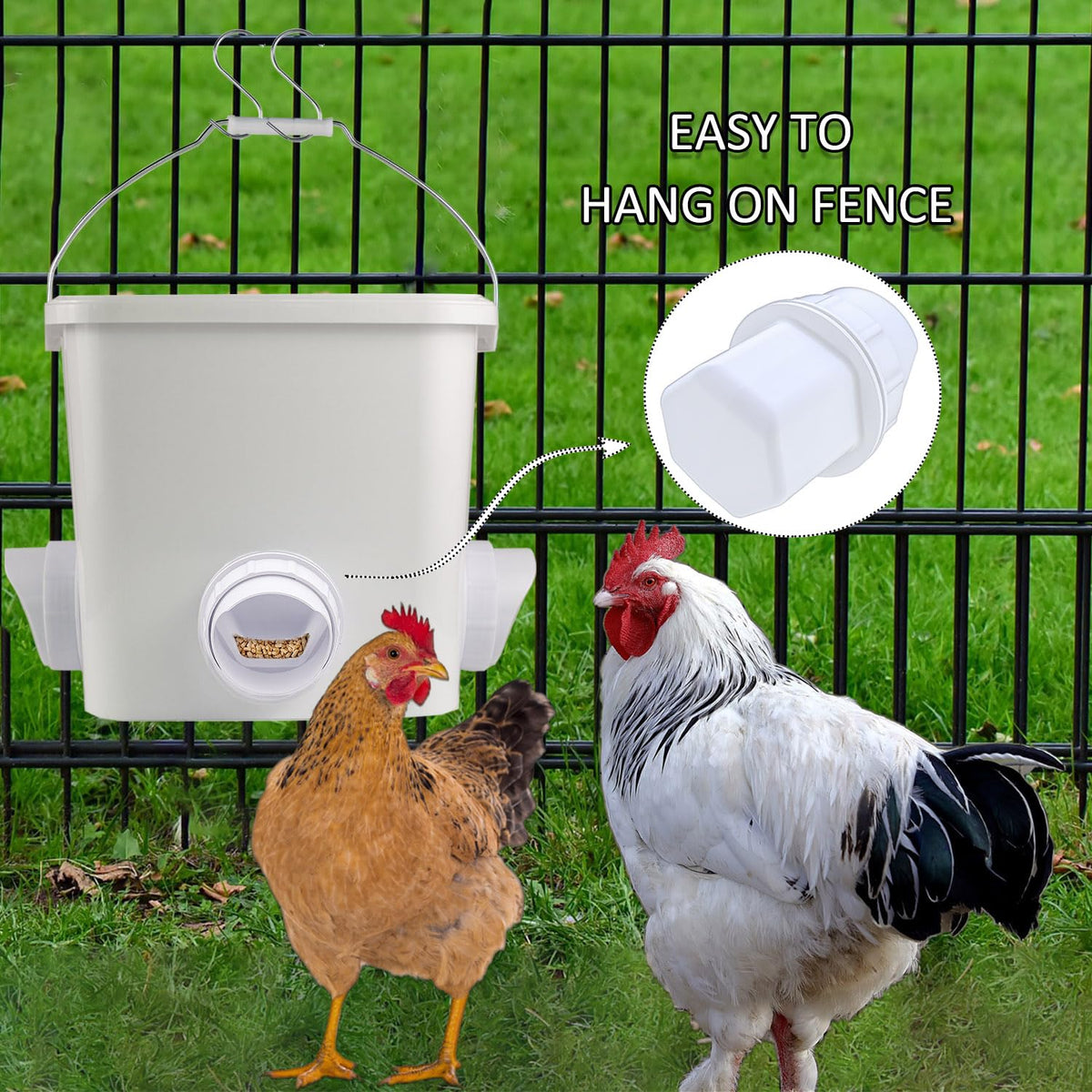 Mozoba kit includes 16lb and 3gal buckets for durable feeding