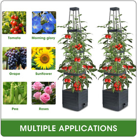 Adjustable height layers demonstrate flexible configurations for single or multi-tier setups.
