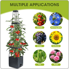 MQFORU adjustable multi-layer planter for vertical gardening.