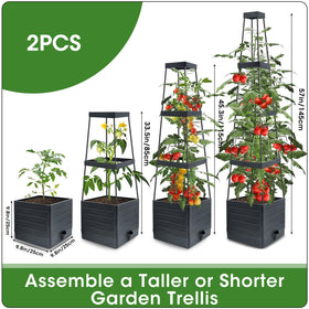 Durable PP material protects plants and withstands outdoor weather.