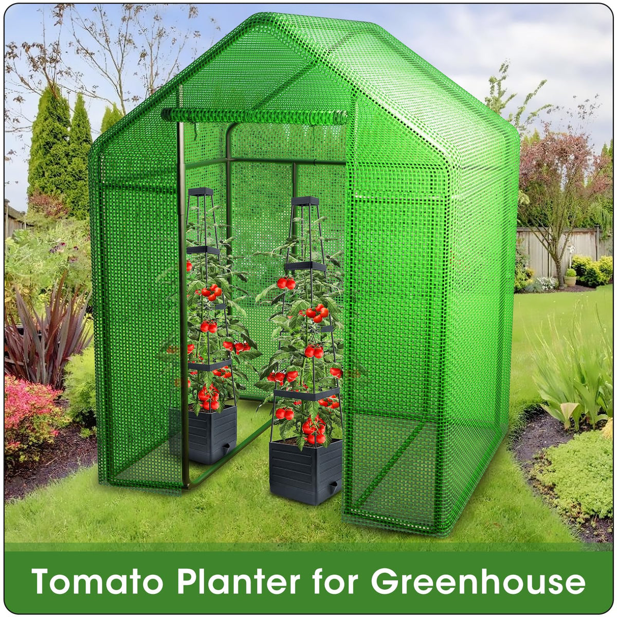 Close-up of the self-watering reservoir ensures consistent moisture for thriving plants.