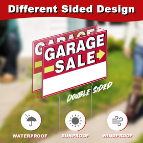 MQHS 6-piece set with stakes demonstrates easy outdoor setup for curbside sales