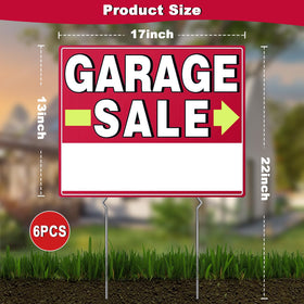 MQHS double-sided garage sale sign ensures visibility from any passerby