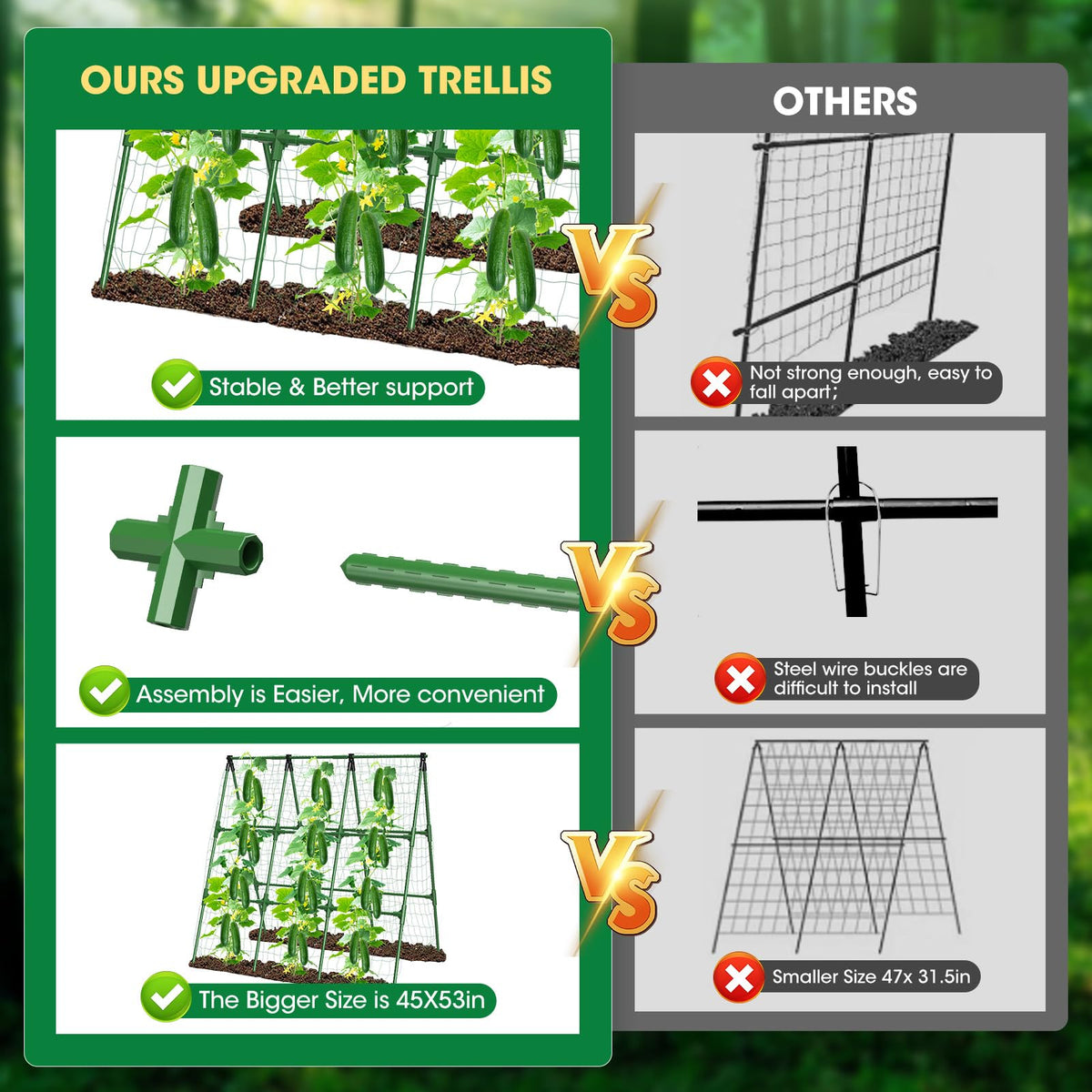 MQHUAYU 30 zip ties help secure vines during growth.