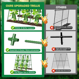 MQHUAYU 30 zip ties help secure vines during growth.